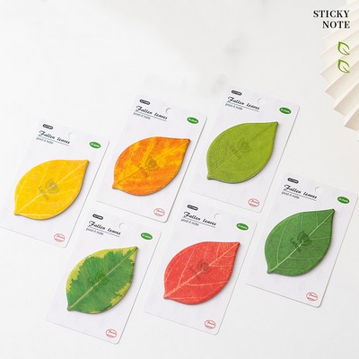 Multi-Color Simulated Leaf Sticky Notes/25Sheets
